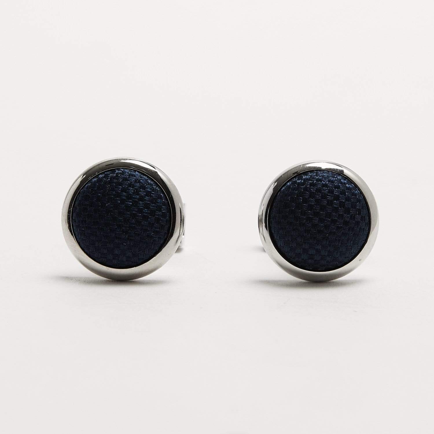 T.M.Lewin-Plain-Woven-Round-Cufflink-Navy-65049-000