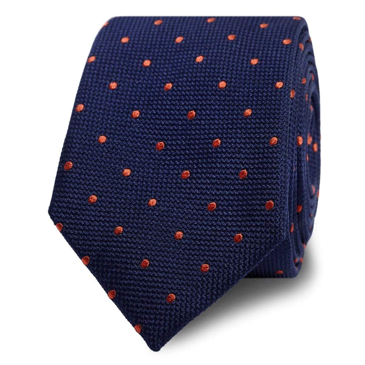 T.M.Lewin-Scatter-Spot-Tie-Navy-and-Orange-69625-009