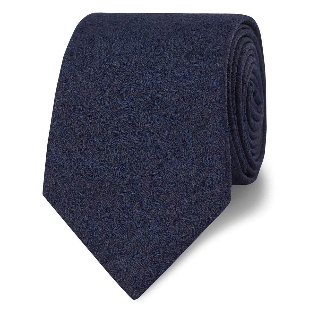 T.M.Lewin-Shadow-Leaf-Plain-Tie-Navy-61263-000