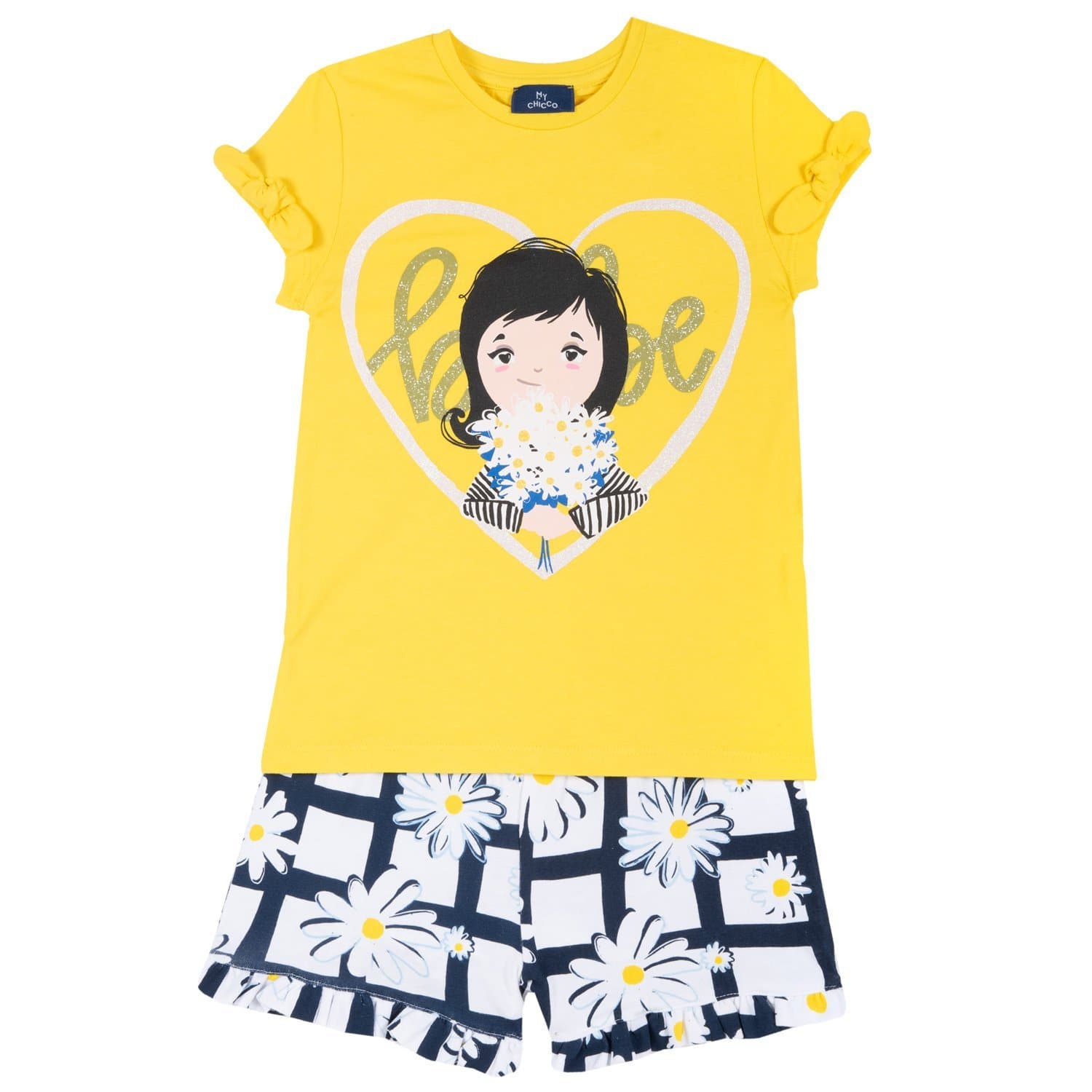 Chicco-T-Shirt-and-Short-Pants-Set-Yellow-09076524000000-041-092