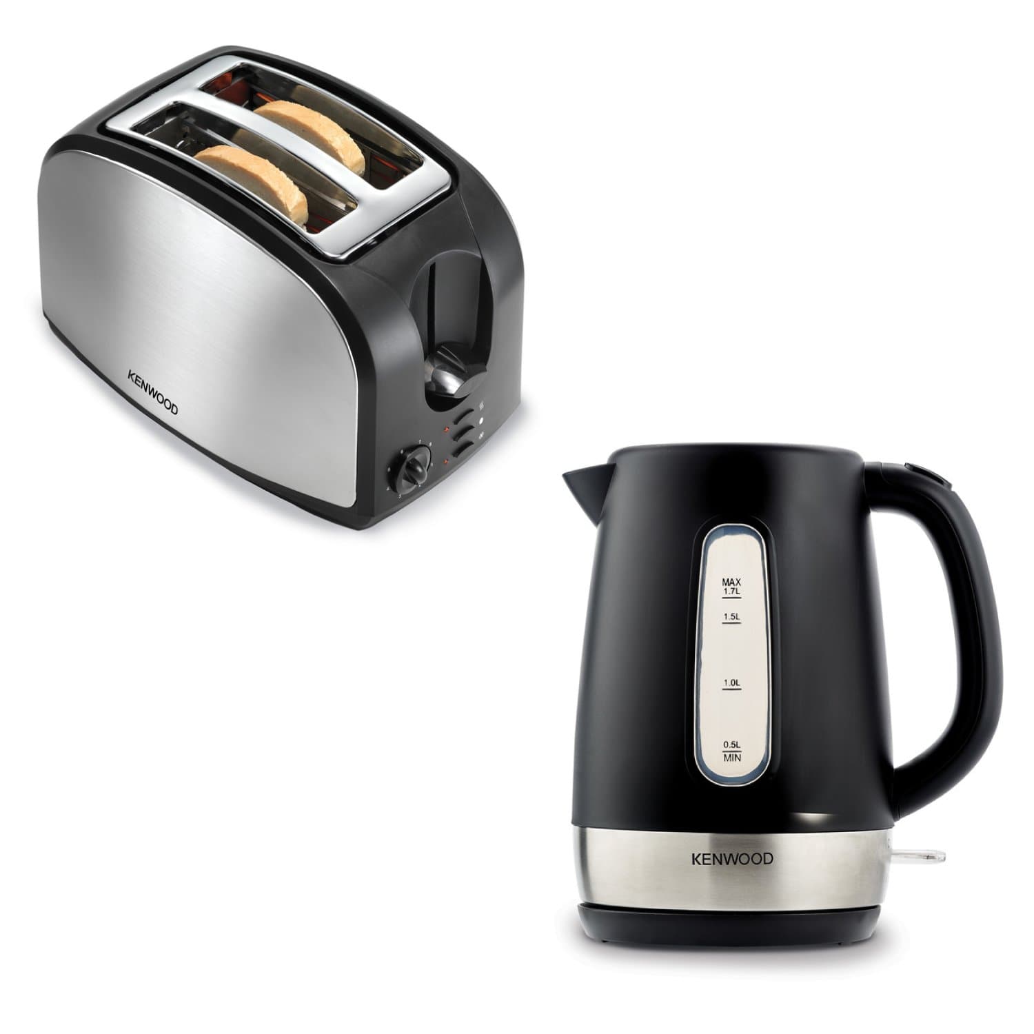 KENWOOD BUNDLE KETTLE TOASTER  ZJP01.A0BK + TCM01.A0BK - MPM01.000BK