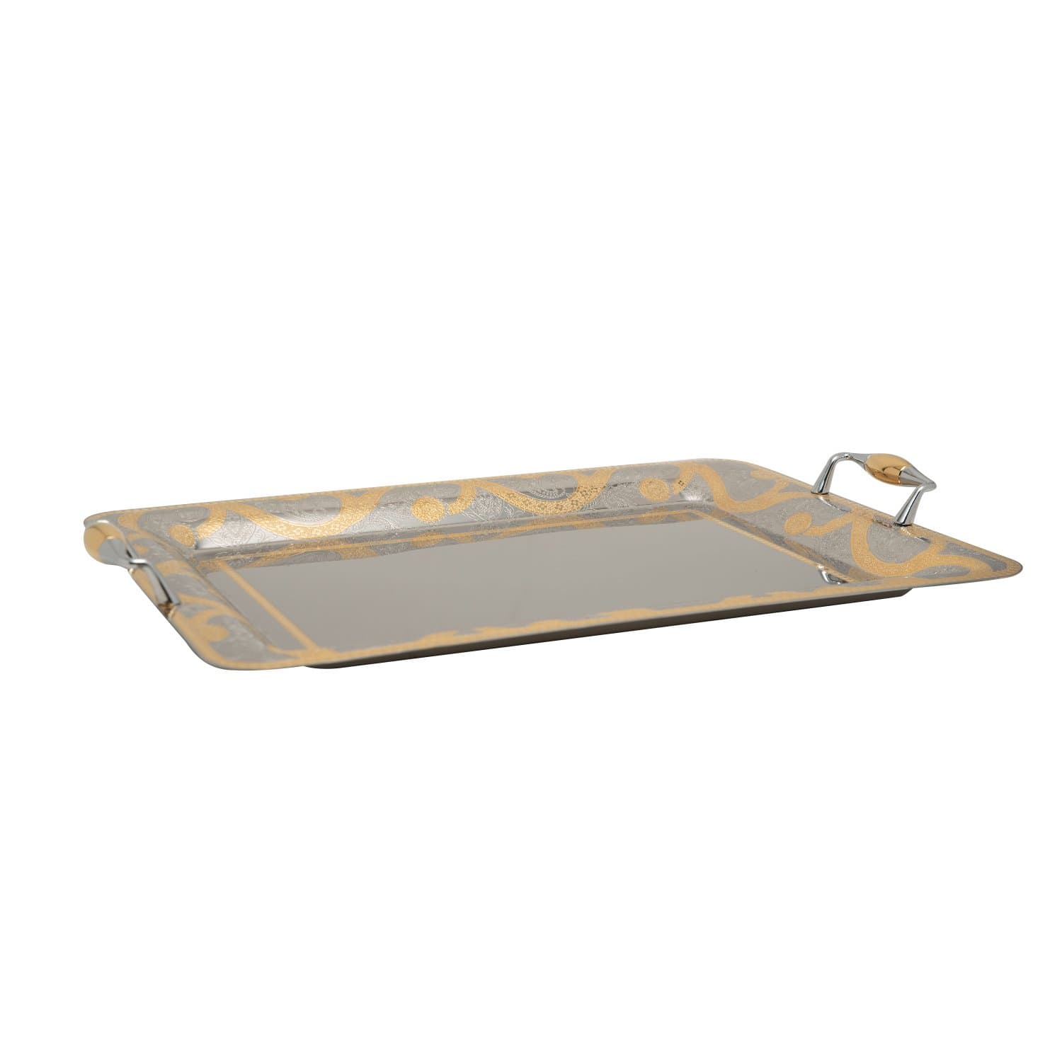 TRESORS PENELOPE GOLD RECT TRAY CM 68X50.5-RO-1400/6/PEN-G