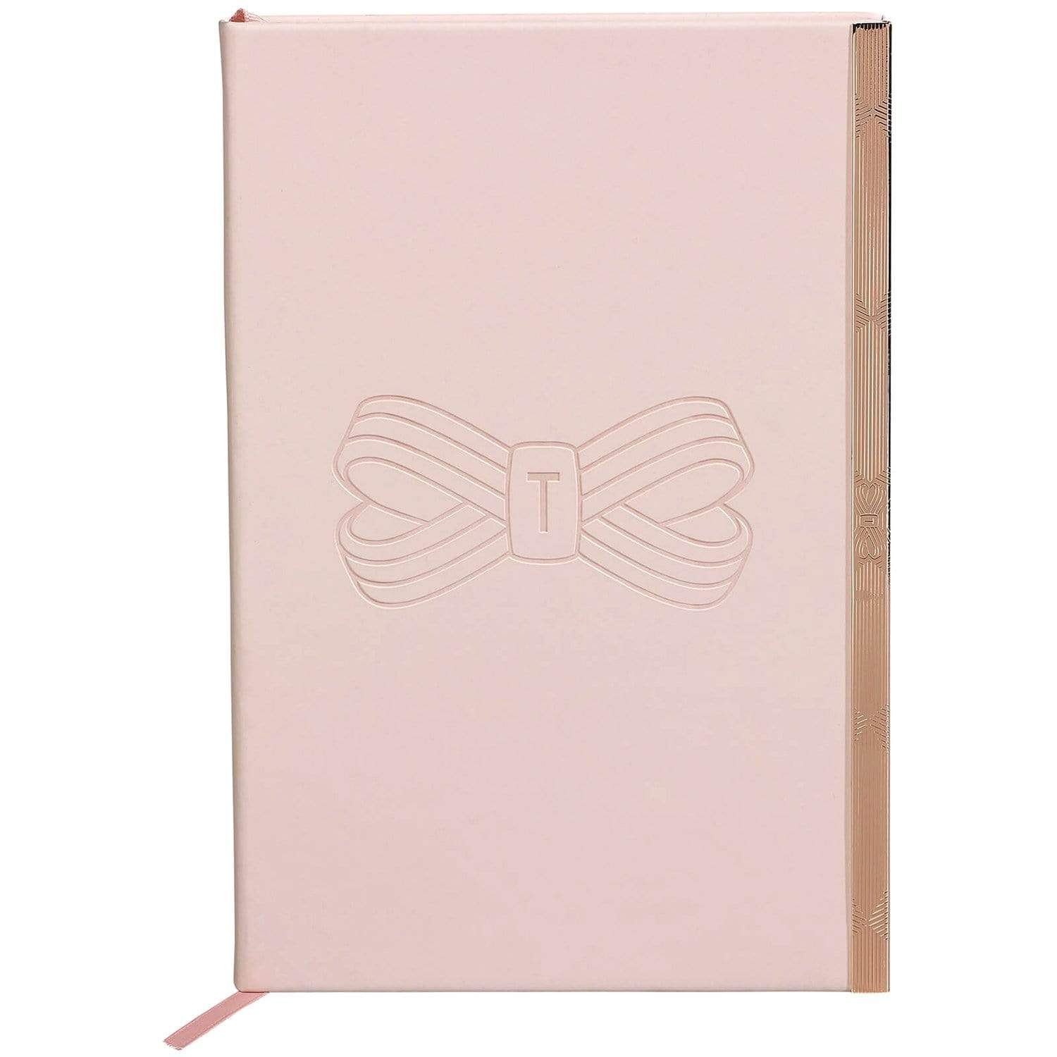 Ted Baker Pink Bow A5 Soft Touch Notebook - TED417